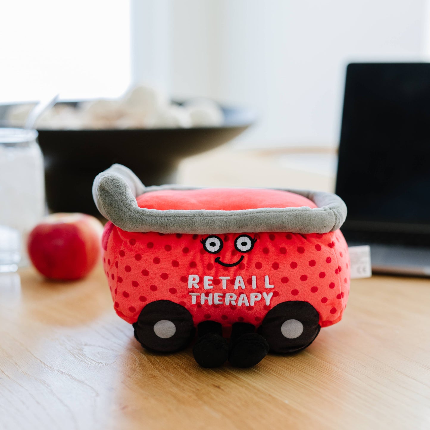 Shopping Cart Retail Therapy Plush  Soft Toy Funny Cute Gift