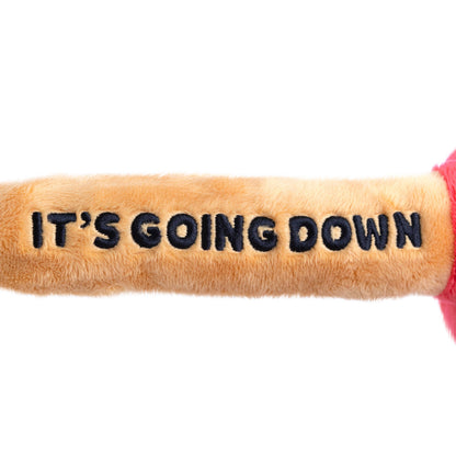 "It'S About To Go Down" Plush Plunger  Soft Cuddly Toy Funny