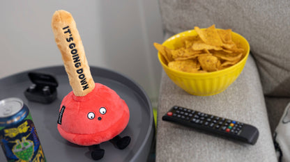 "It'S About To Go Down" Plush Plunger  Soft Cuddly Toy Funny