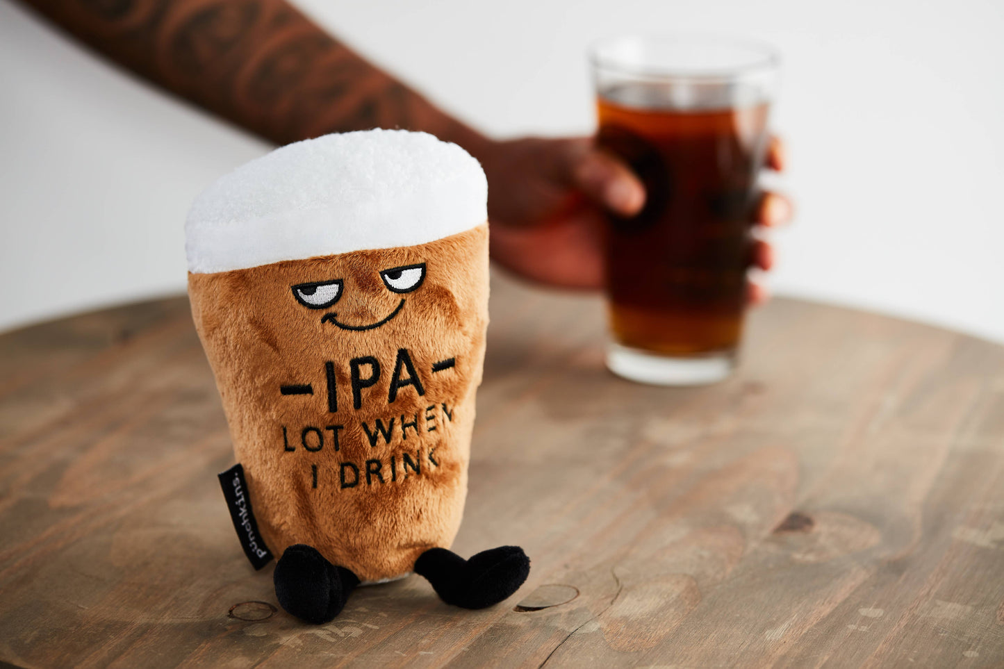 "Ipa Lot When I Drink" Plush Beer Gift Holiday Toy Funny