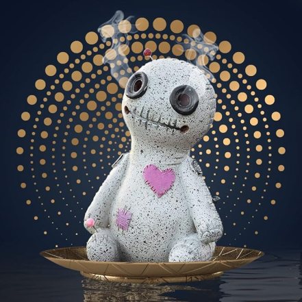 Inscents Voodoo Doll Ceramic Incense Holder w/50 Incense Cones