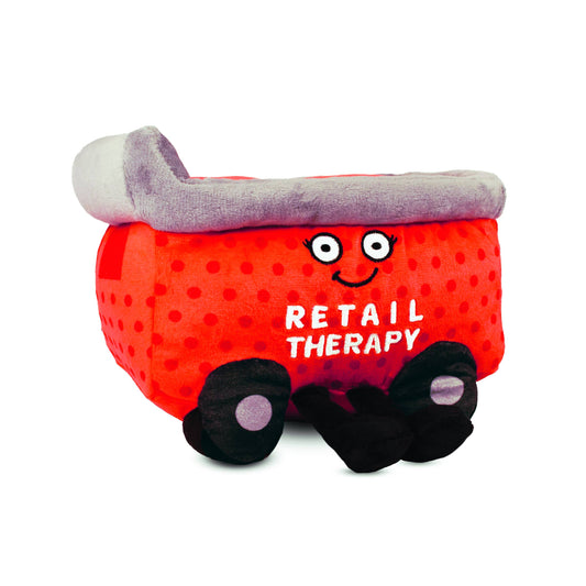 Shopping Cart Retail Therapy Plush  Soft Toy Funny Cute Gift