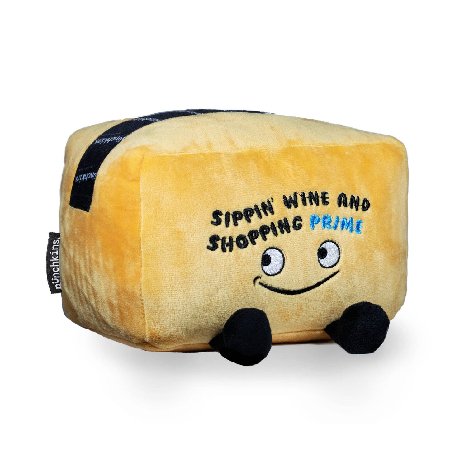 "Sippin' Wine Shopping Prime!" Plush Box  Soft Toy Funny