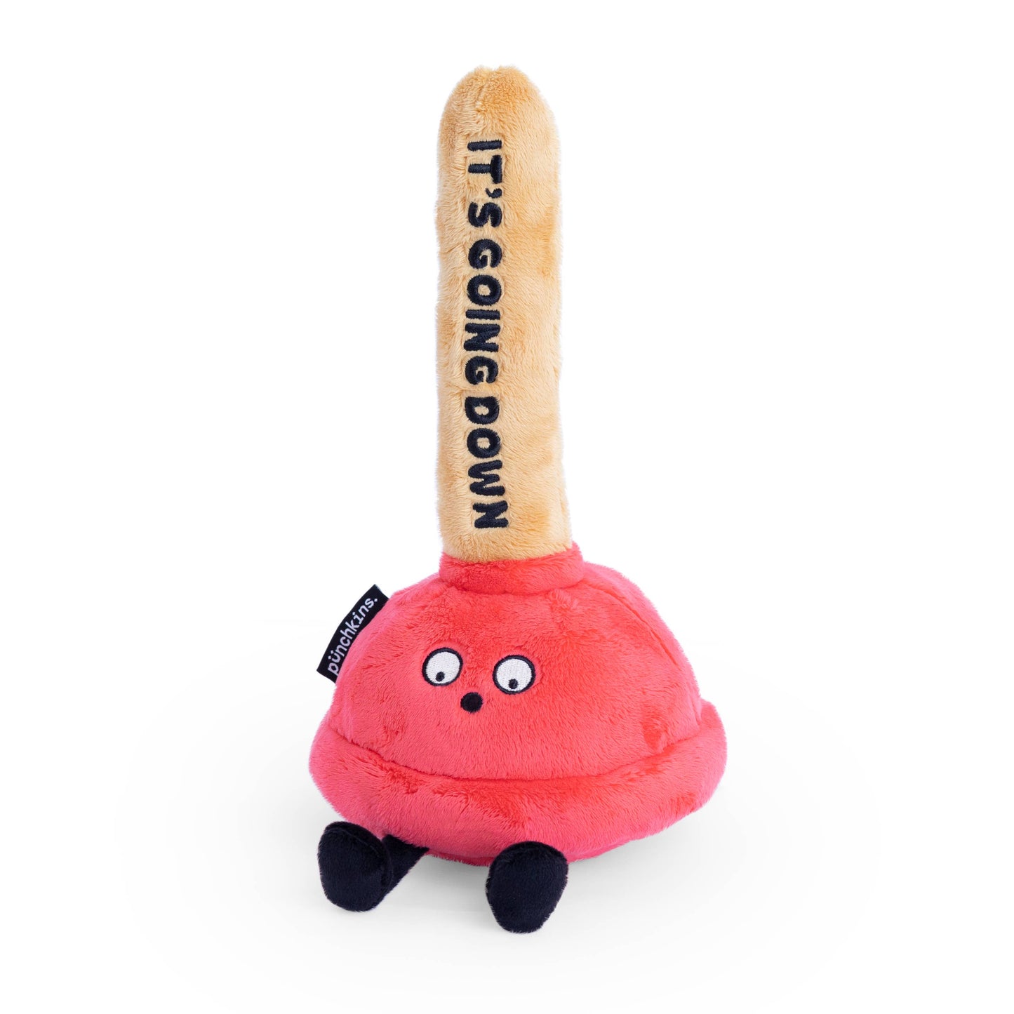 "It'S About To Go Down" Plush Plunger  Soft Cuddly Toy Funny