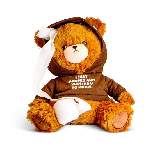Teddy Bear Pooped Plush  Funny Novelty Plush Gift Toy Cute